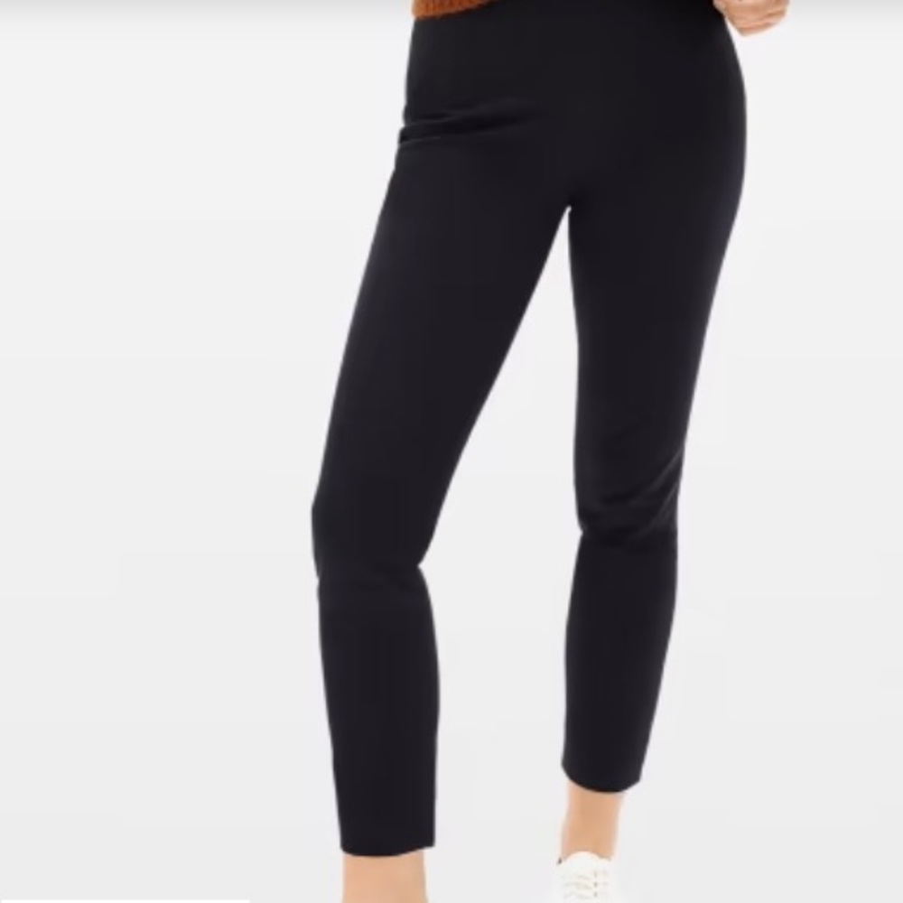 Everlane The Side-Zip Stretch Cotton Pant in Navy Blue